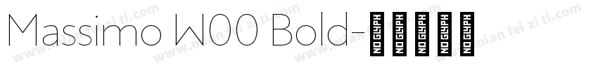 Massimo W00 Bold字体转换